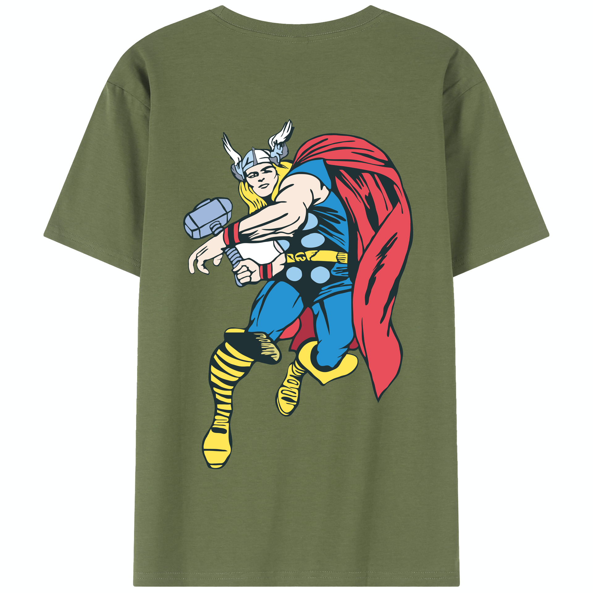 （画像用） アベンジャーズ The Avengers 綿100％半袖Tシャツ（背面プリント）